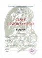 28.04.2010 ČESKÝ JUNIOR ŠAMPION